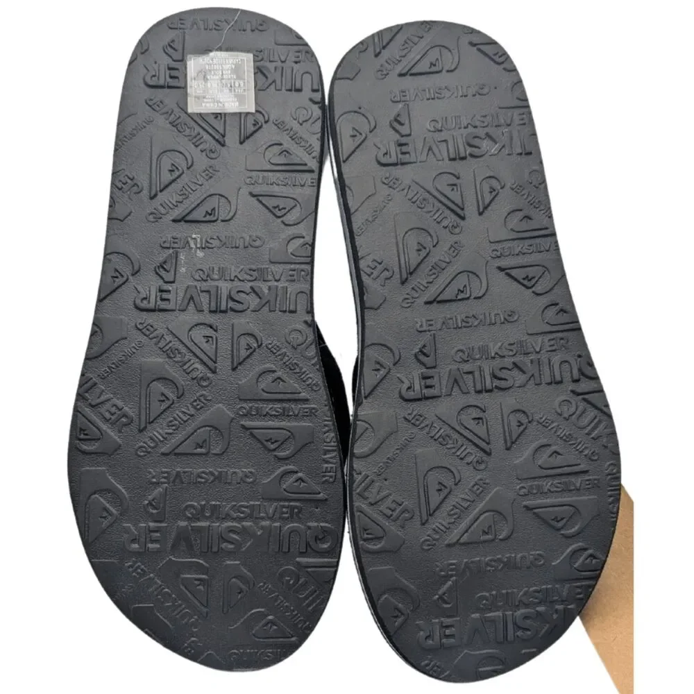 NWT Quicksilver Carver Thong Flip Flops Sandals Size Youth 6